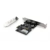 Karta interfejsu DIGITUS IEEE 1394b, PCI-e 3 porty, 2x9-pin zewnętrzny + 1x9-pin wewnętrzny
