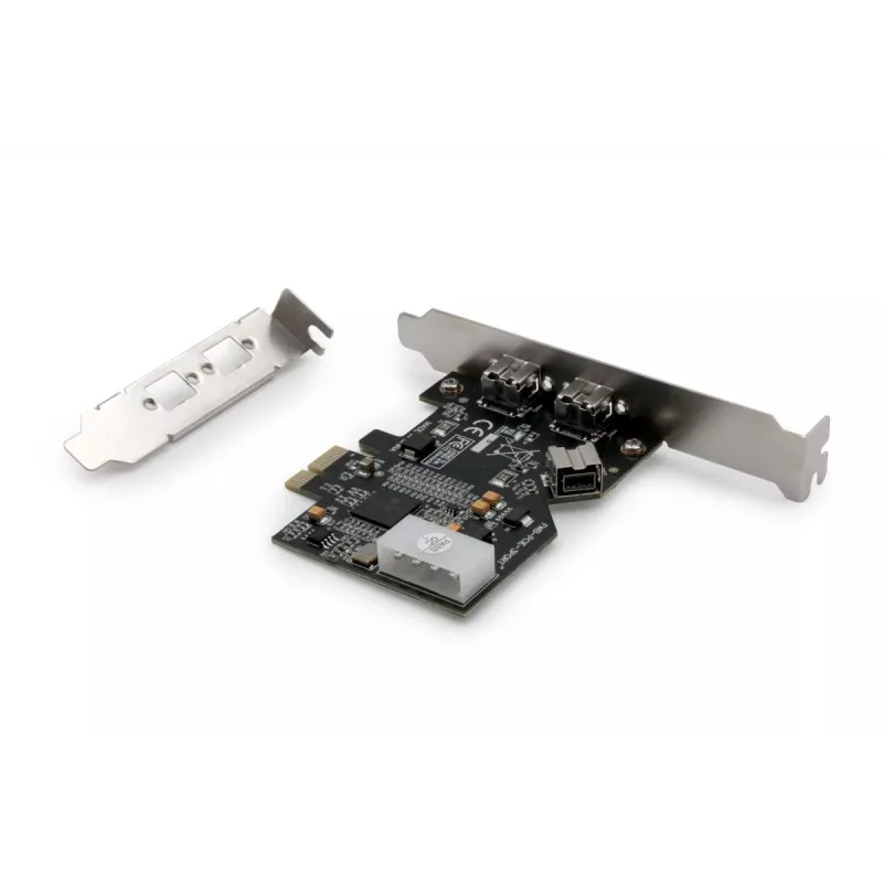 Karta interfejsu DIGITUS IEEE 1394b, PCI-e 3 porty, 2x9-pin zewnętrzny + 1x9-pin wewnętrzny
