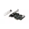 Karta interfejsu DIGITUS IEEE 1394b, PCI-e 3 porty, 2x9-pin zewnętrzny + 1x9-pin wewnętrzny