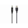 Kabel USB, Gembird 4,5m USB 2.0 A/B M, Czarny, Męski/Męski