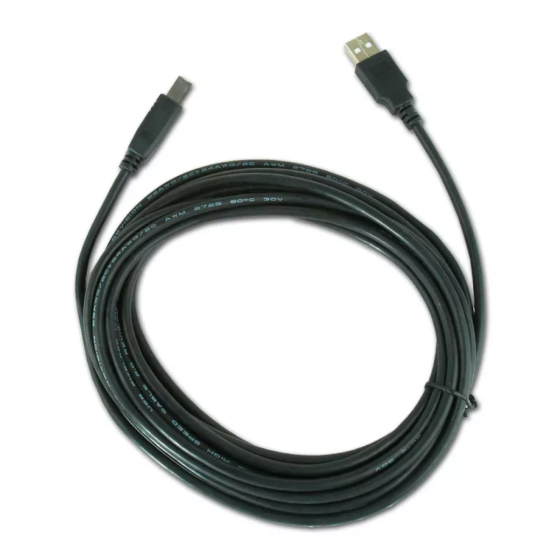 Kabel USB, Gembird 4,5m USB 2.0 A/B M, Czarny, Męski/Męski