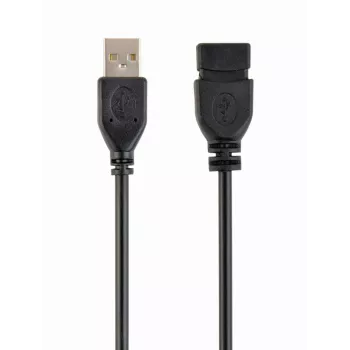 Kabel przedłużający GEMBIRD USB 2.0 Typ-A na USB Typ-A (AM/AF), 1m - Czarny