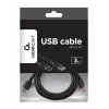 Kabel przedłużający GEMBIRD USB 2.0 Typ-A na USB Typ-A (AM/AF), 1m - Czarny