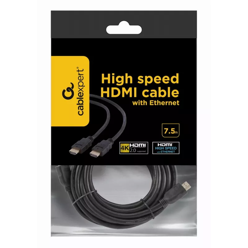 Przewód HDMI V.1.4 Męski-Męski GEMBIRD / 7,5 m Opakowanie zbiorcze (cc-hdmi4-7.5m)