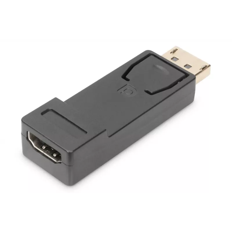Adapter DIGITUS ASSMANN DisplayPort, DP - HDMI typu A M/Ż, z blokadą, czarny CE