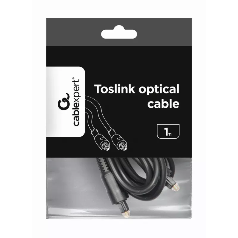 Kabel audio Toslink Gembird CC-OPT-1M Czarny 1m