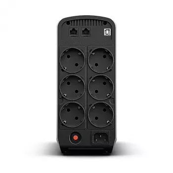 Zasilacz awaryjny CYBERPOWER CP900EPFCLCD — 0,9 kVA (540 W), 6 gniazd AC, LCD, czysty sinus, Tower