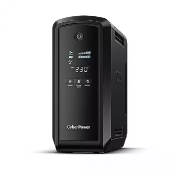 Zasilacz awaryjny CYBERPOWER CP900EPFCLCD — 0,9 kVA (540 W), 6 gniazd AC, LCD, czysty sinus, Tower