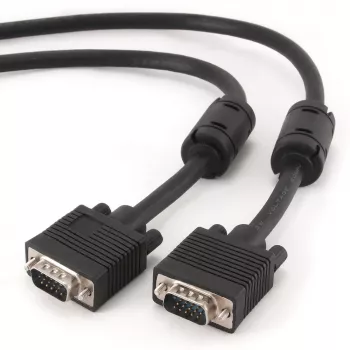 Kabel GEMBIRD Premium VGA HD15M/HD15M podwójnie ekranowany z 2*rdzeniem ferrytowym 2,0 m / czarny