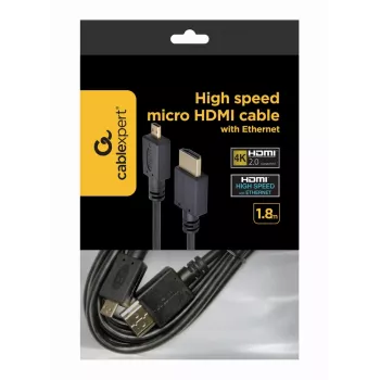 Kabel GEMBIRD HDMI męski do micro D-męski ze złoconymi złączami 2,0 m czarny
