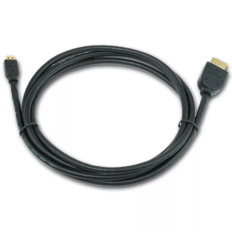 Kabel GEMBIRD HDMI męski do micro D-męski ze złoconymi złączami 2,0 m czarny