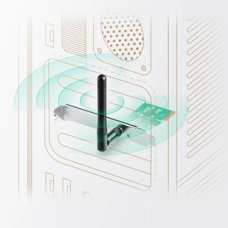 Karta sieciowa TP-Link TL-WN781ND, wewnętrzna, WLAN, 150 Mbit/s