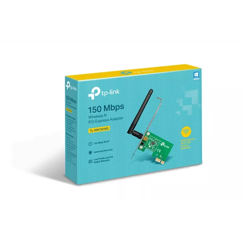Karta sieciowa TP-Link TL-WN781ND, wewnętrzna, WLAN, 150 Mbit/s