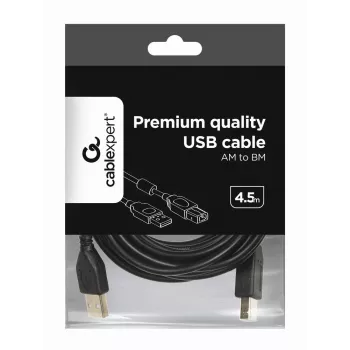 Kabel premium USB A - USB B GEMBIRD 4,5 m - czarny