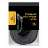 GEMBIRD Premium VGA kabel HD15M/HD15M Dual-Shielded With 2*Ferrite Core 15m - Czarny