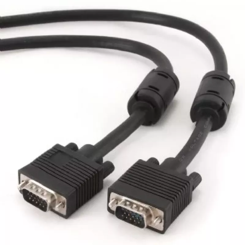 GEMBIRD Premium VGA kabel HD15M/HD15M Dual-Shielded With 2*Ferrite Core 15m - Czarny