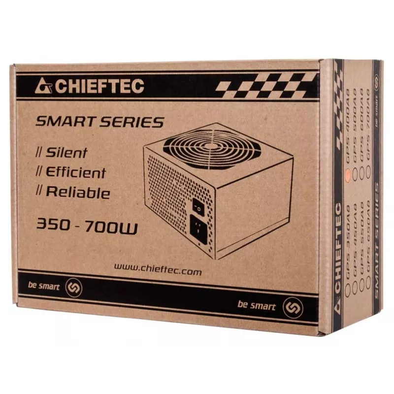 Zasilacz Chieftec Smart GPS-400A8 400 W 20+4 pin ATX ATX czarny