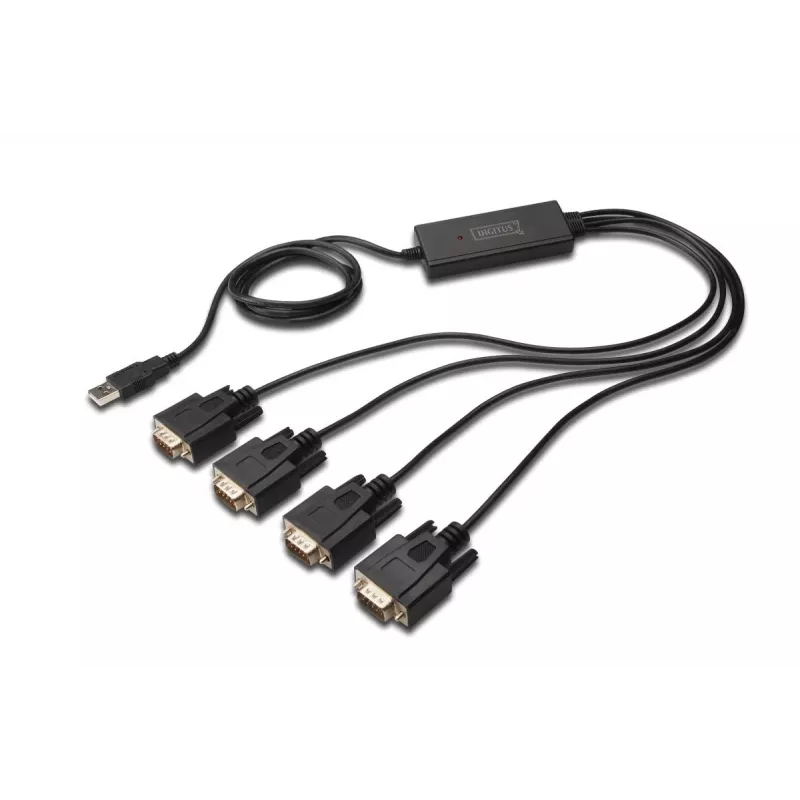 DIGITUS USB 2.0 To 4x Rs232 kabel 1.5m