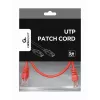 Kabel krosowy GEMBIRD - Kat. 5e - UTP - 25 cm - czerwony