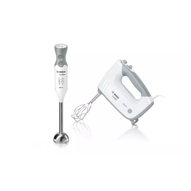 Bosch MFQ36460 ErgoMixx mikser ręczny ze stojakiem i miską 450 W biały