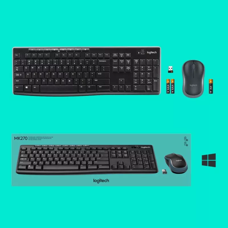 LOGITECH Wireless Desktop Mk270 - Qwerty US Int - Eer
