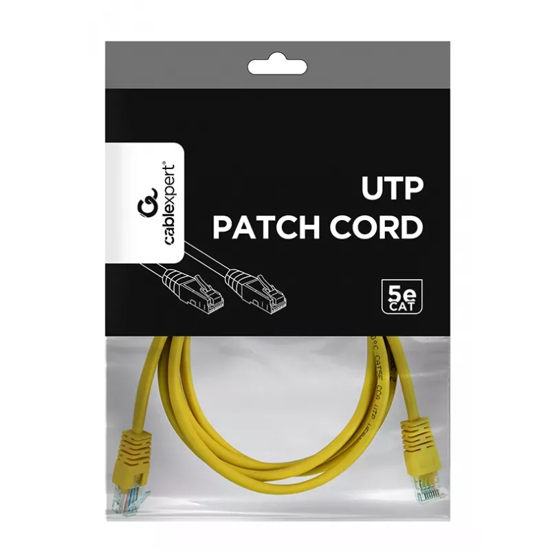GEMBIRD Kabel krosowy - Kat. 5e - UTP - 1.5m - żółty