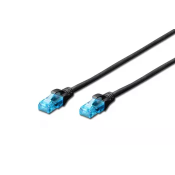 Kabel krosowy DIGITUS - Kat. 5e - U-UTP - Snagless - 2m - czarny