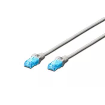 DIGITUS Kabel krosowy - Kat. 5e - U-UTP - Snagless - 3 m - szary