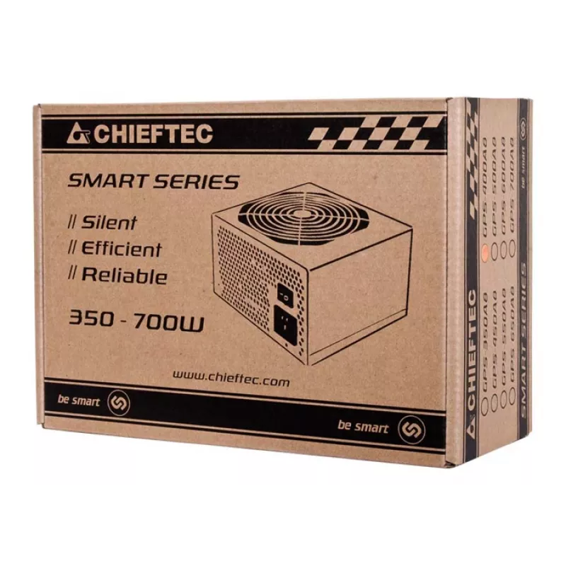 Chieftec Smart GPS-500A8 zasilacz 500 W 20+4 pin ATX ATX Czarny