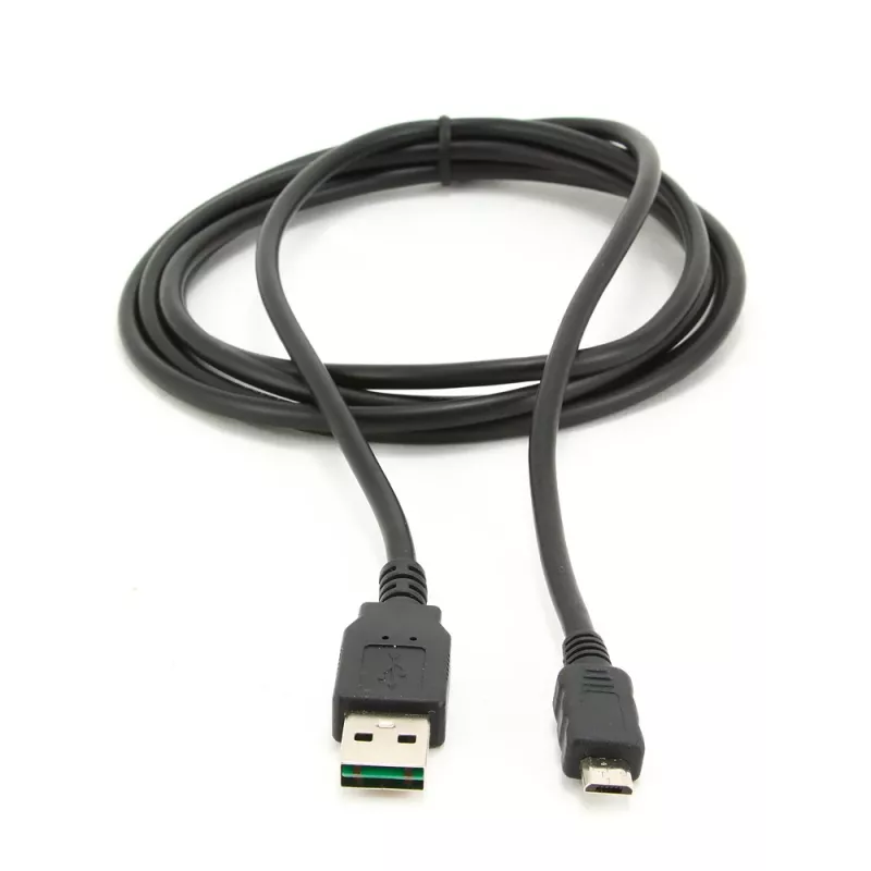 Kabel GEMBIRD dwustronny USB 2.0 AM na Micro-USB, 1 m - Czarny