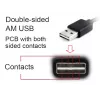 Kabel GEMBIRD dwustronny USB 2.0 AM na Micro-USB, 1 m - Czarny