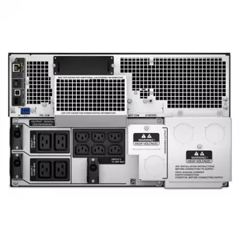 APC Smart-UPS On-Line SRT10KRMXLI - 10kW/VA, 6x C13 + 4x C19 + hardwire 1 faza wyjście, montaż w szafie, wbudowana karta sieciowa
