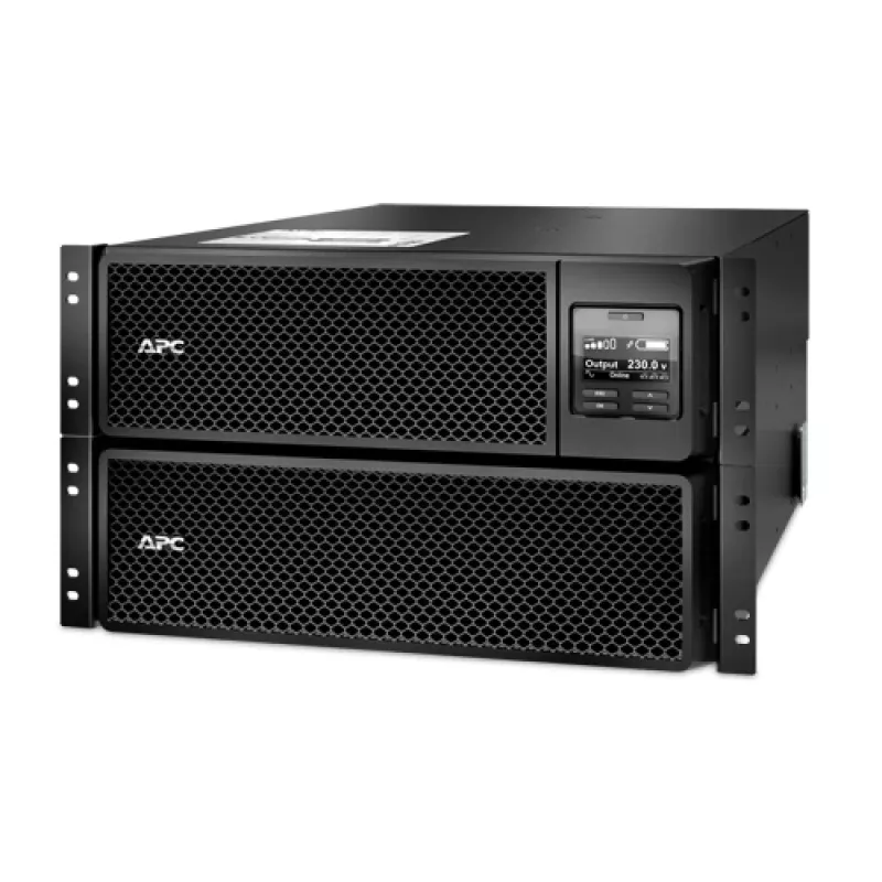 APC Smart-UPS On-Line SRT10KRMXLI - 10kW/VA, 6x C13 + 4x C19 + hardwire 1 faza wyjście, montaż w szafie, wbudowana karta sieciowa