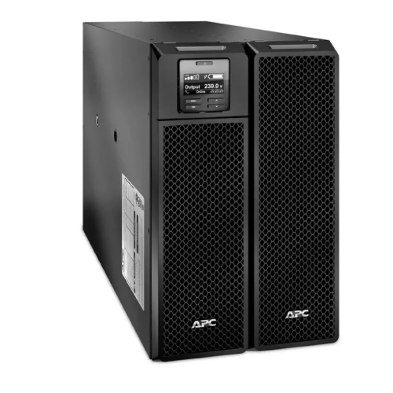 APC Smart-UPS On-Line, 10kVA/10kW, Tower, 230V/400V, 6x C13+4x C19 IEC outlets, Karta sieciowa+SmartSlot, Rozszerzony czas pracy, bez zestawu szyn