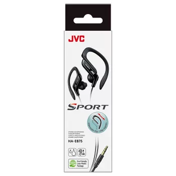 JVC HA-EB75 Sports Wired Czarny, Wired, 16 - 20000 Hz, Music, 21.1 g, Headphones, Czarny