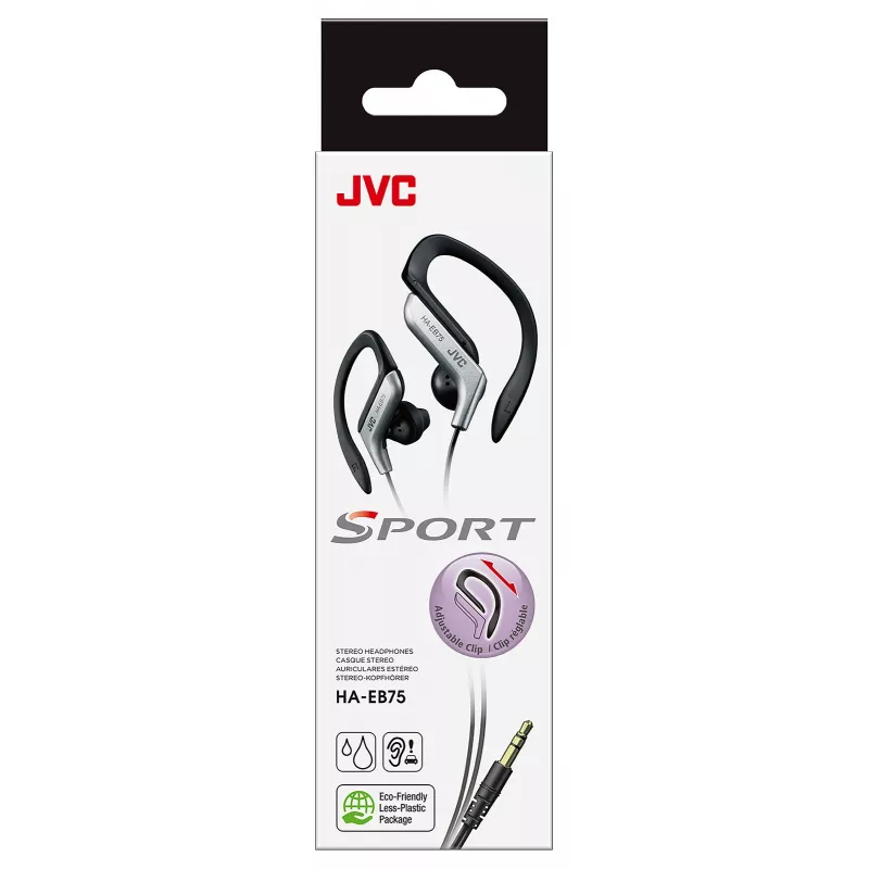 Słuchawki JVC HA-EB75 Sports przewodowe srebrne