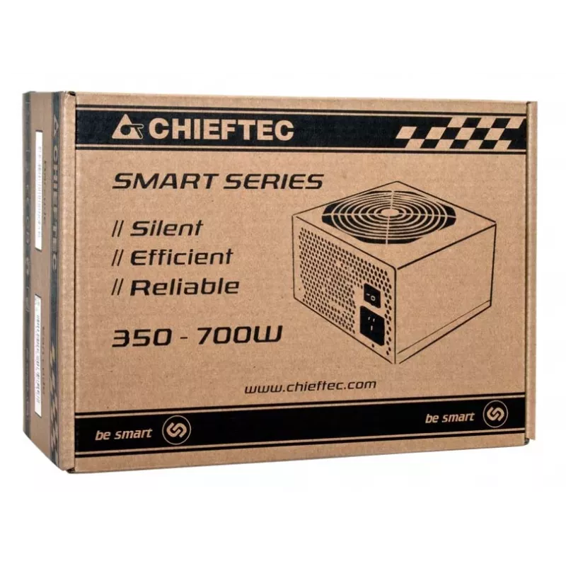 Chieftec Smart GPS-600A8 zasilacz 600 W 20+4 pin ATX ATX czarny