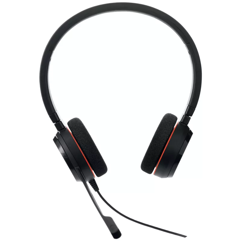 Jabra Evolve 20 MS Stereo, przewodowy, biuro/centrum telefoniczne, 150 - 7000 Hz, 171 g, słuchawki, czarny