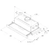 Whirlpool AKR 6390/1 IX Semi built-in (pull out) srebrny 304 m³/h