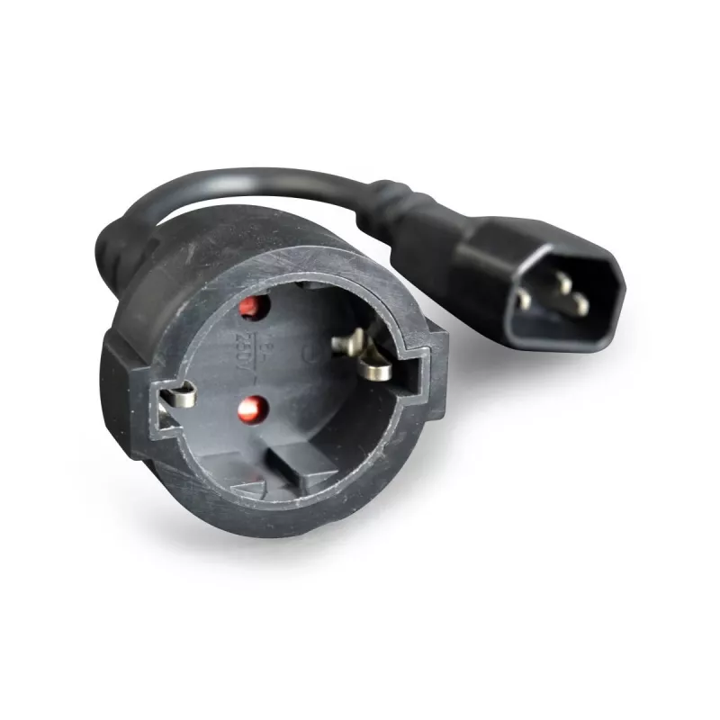 adapter kablowya zasilania GEMBIRD (C14 męski do Schuko żeński)