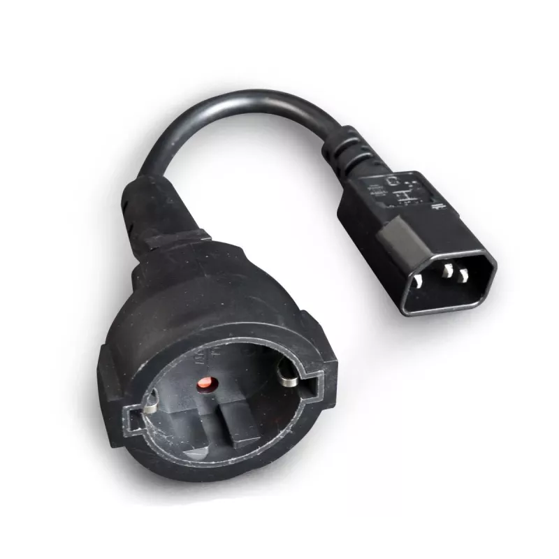 adapter kablowya zasilania GEMBIRD (C14 męski do Schuko żeński)