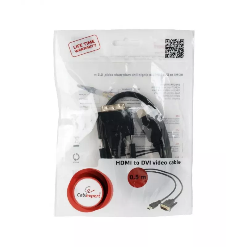 Kabel GEMBIRD HDMI do DVI (Single Link) 0,5 m