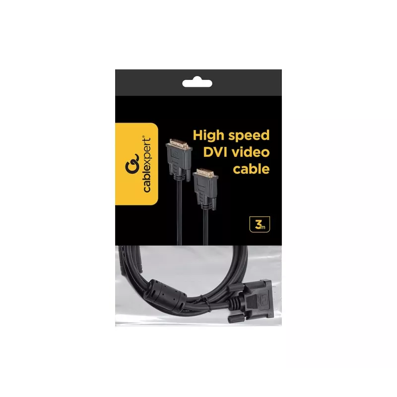 GEMBIRD DVI Video kabel Dual Link kabel 3m - Czarny