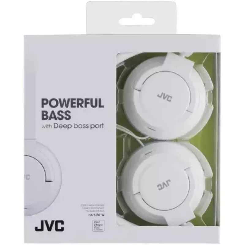 JVC HA-S180-W-E słuchawki/zestaw słuchawkowy Przewodowy Opaska na głowę Muzyka Biały