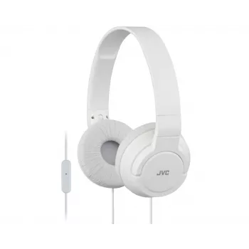 JVC HA-SR185-W-E lekkie słuchawki, przewodowe, 10–22000 Hz, połączenia/muzyka, 108 g, zestaw słuchawkowy, biały