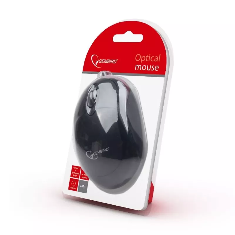 GEMBIRD mysz Optical MUS-U-01 - 3 Button Wheel USB Czarny