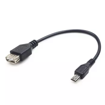 Kabel GEMBIRD USB OTG AF na Micro BM 15 cm – czarny