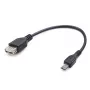 Kabel GEMBIRD USB OTG AF na Micro BM 15 cm – czarny