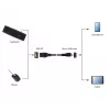 Kabel GEMBIRD USB OTG AF na Micro BM 15 cm – czarny