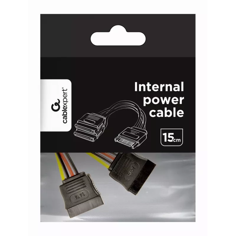 Kabel rozdzielający zasilanie SATA GEMBIRD, 15 cm